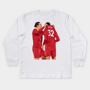 Virgil van Dijk and Joel Matip Kids Long Sleeve T-Shirt